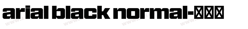 arial black normal字体转换